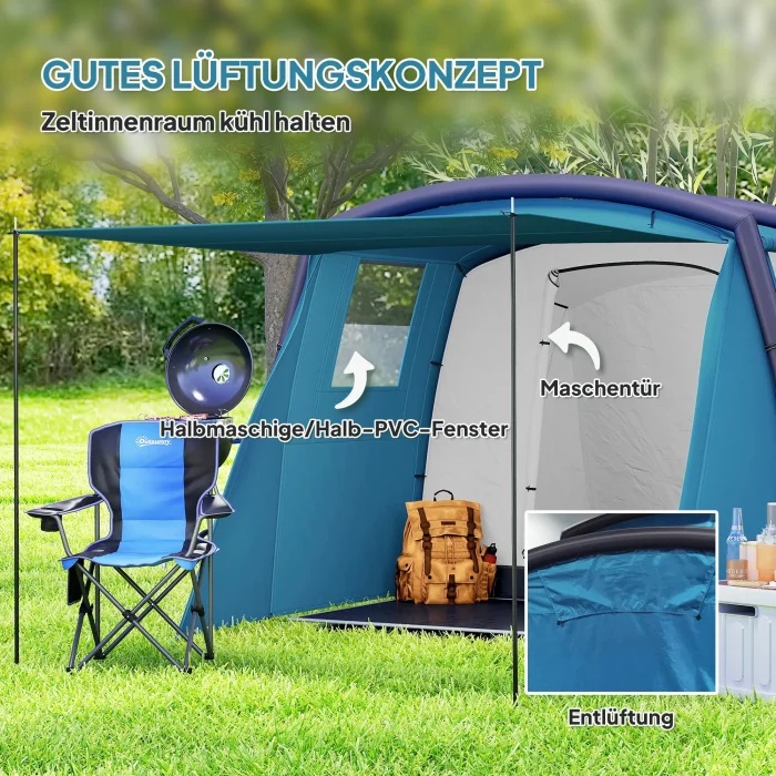 Uppblåsbart Campingtält