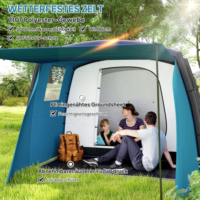 Uppblåsbart Campingtält