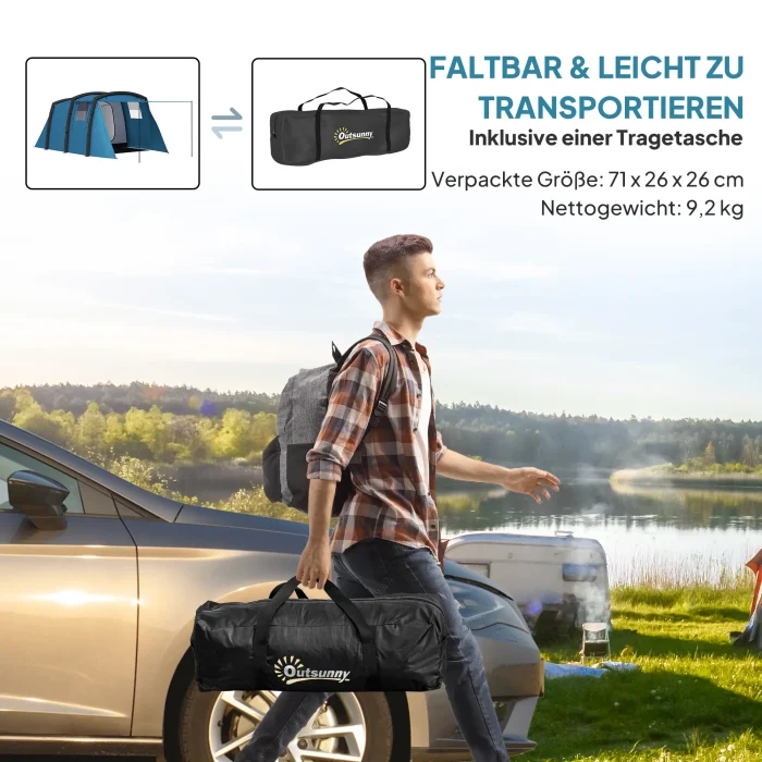 Uppblåsbart Campingtält