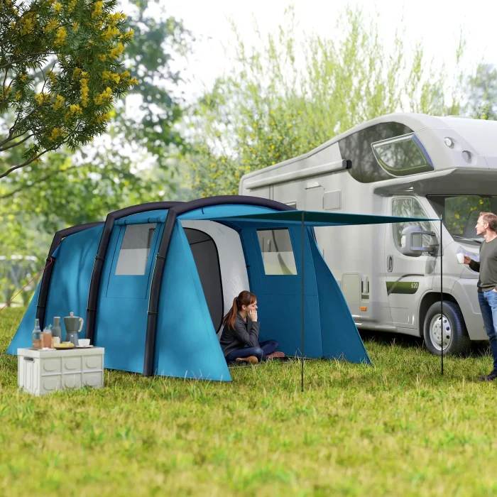 Uppblåsbart Campingtält
