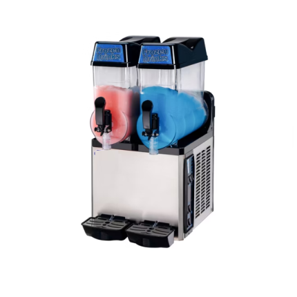 Slushmaskin 1100W – 2x12L med rostfri stålkropp